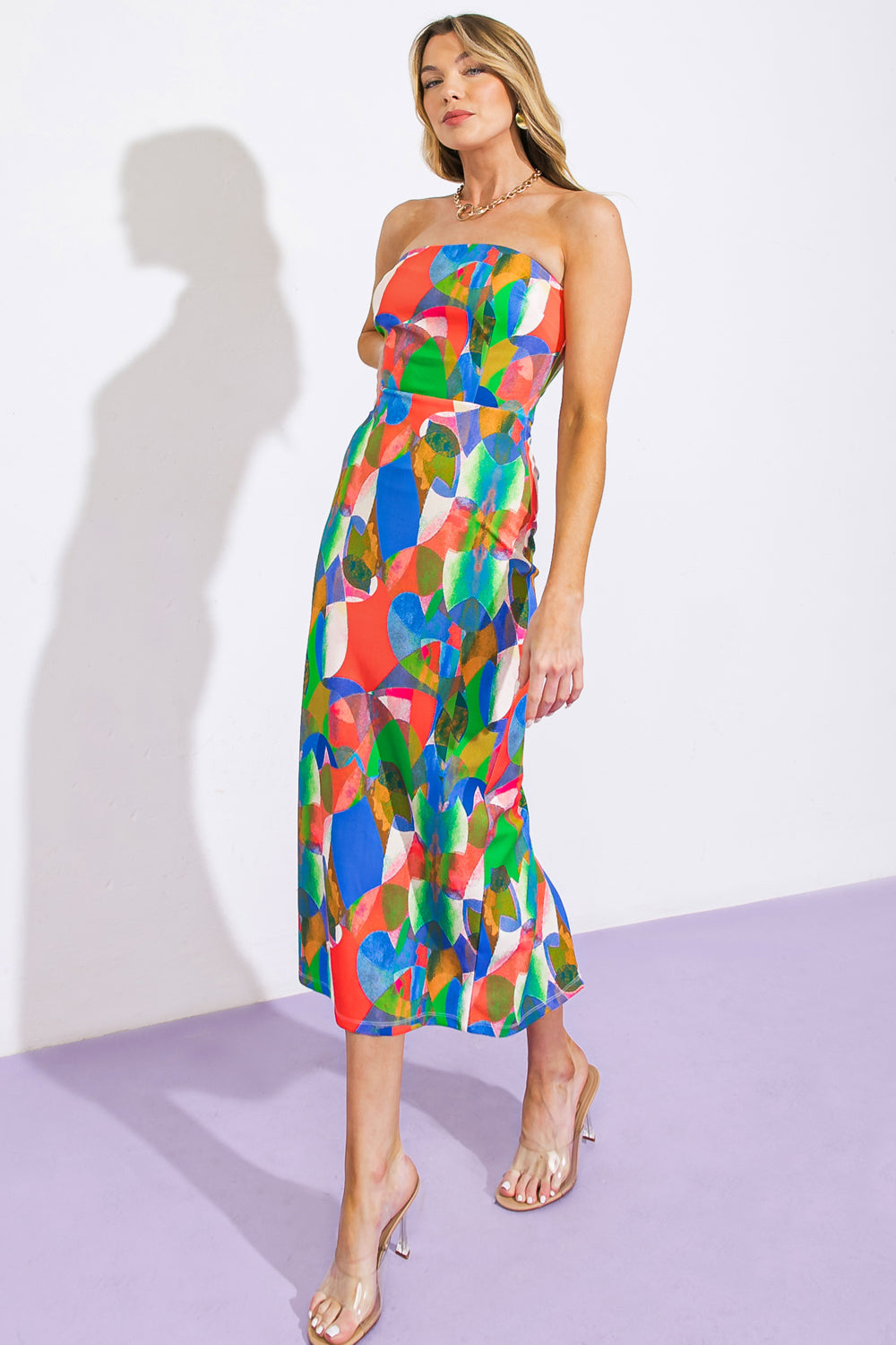 DANCING DIVA PONTI TUBE DRESS Flying Tomato